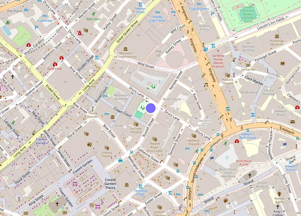 Map: Hotel AMANO Covent Garden